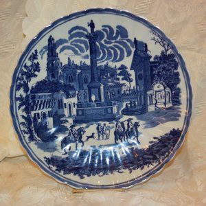Victoria Ironstone Flow Flo Blue Plate Platter